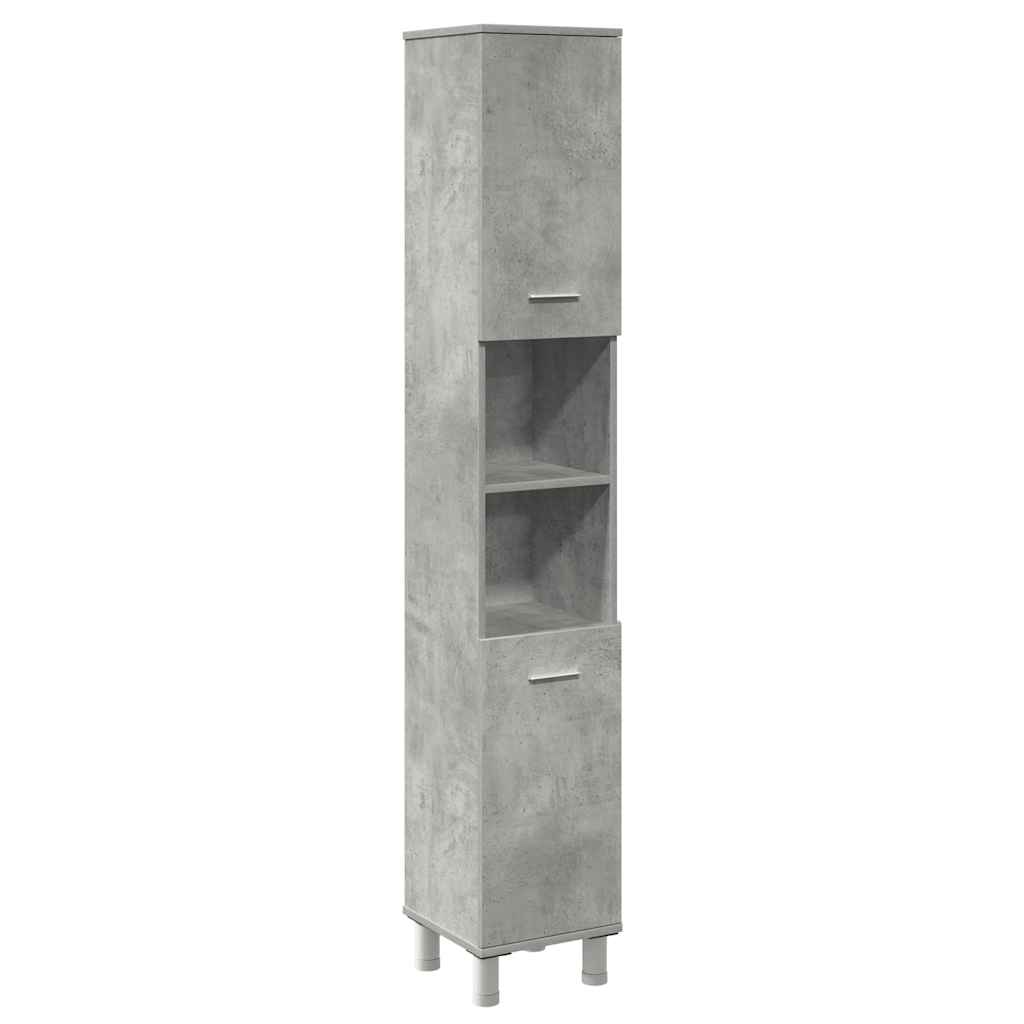 vidaXL Ensemble de meubles de salle de bain 3 pcs Gris béton Bois d'ingénierie