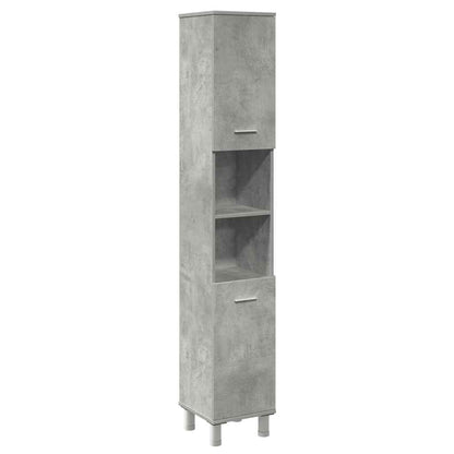 vidaXL Ensemble de meubles de salle de bain 3 pcs Gris béton Bois d'ingénierie