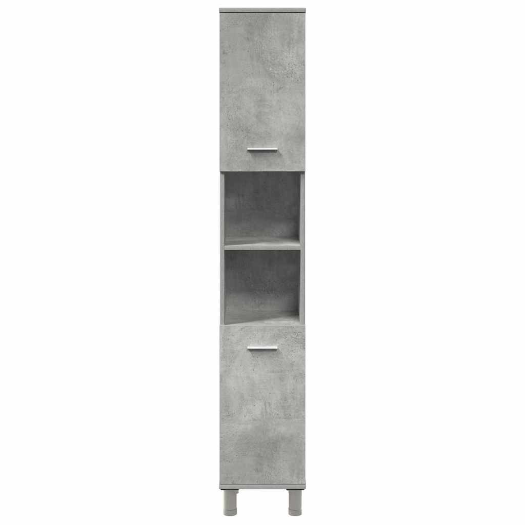 vidaXL Ensemble de meubles de salle de bain 3 pcs Gris béton Bois d'ingénierie