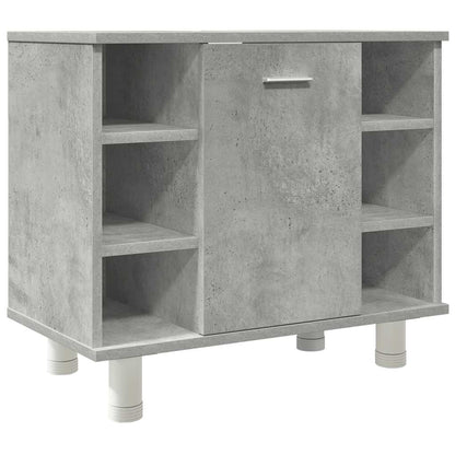 vidaXL Ensemble de meubles de salle de bain 3 pcs Gris béton Bois d'ingénierie