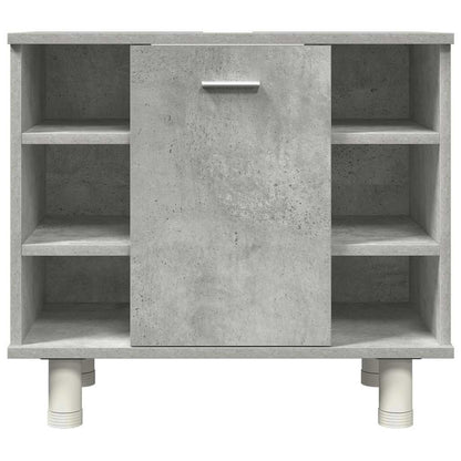vidaXL Ensemble de meubles de salle de bain 3 pcs Gris béton Bois d'ingénierie