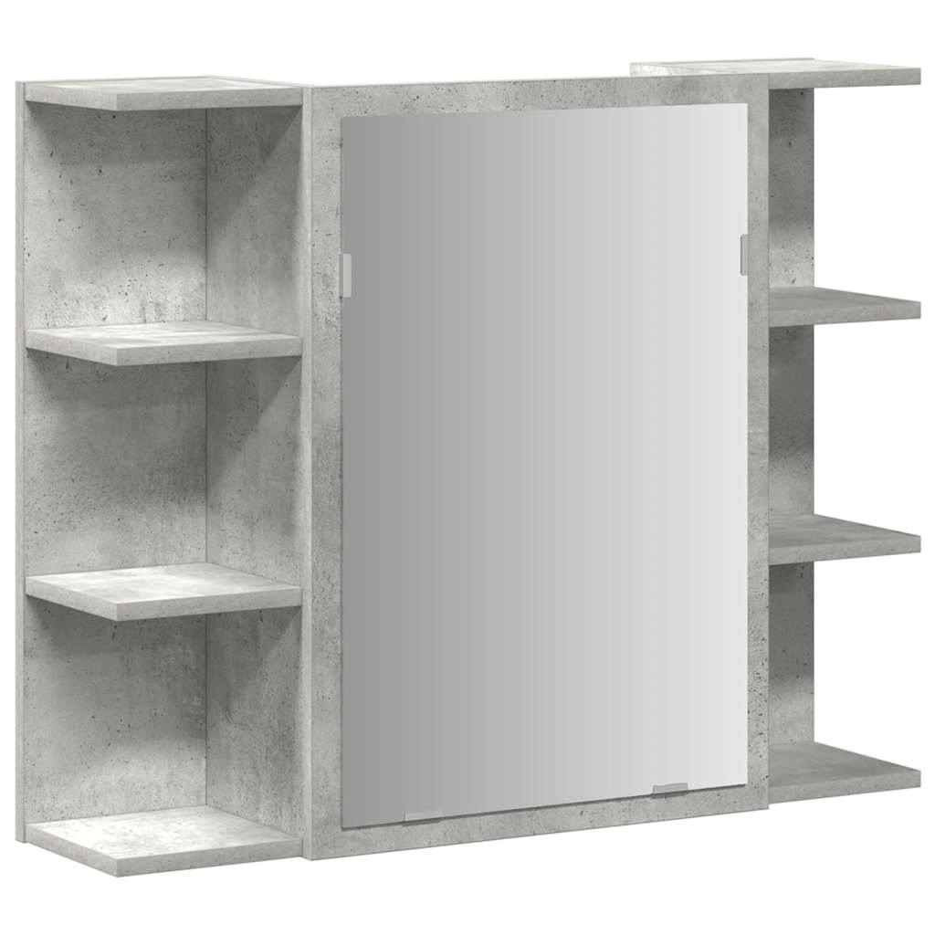 vidaXL Ensemble de meubles de salle de bain 3 pcs Gris béton Bois d'ingénierie