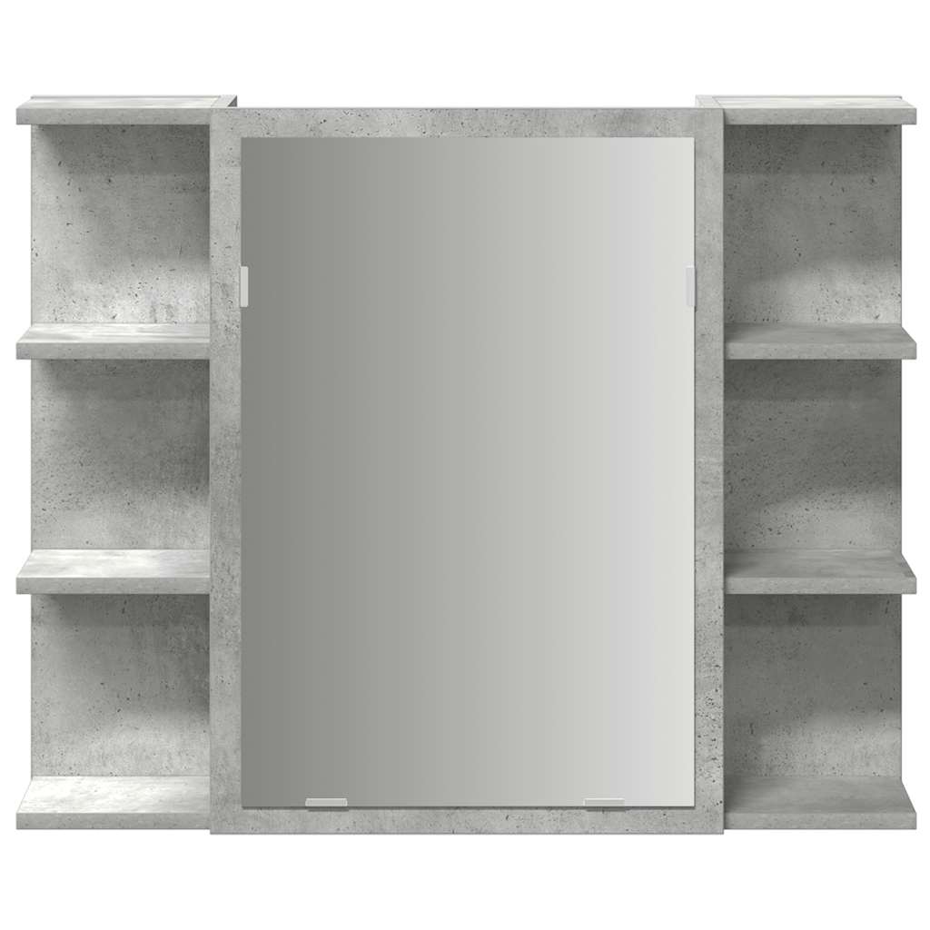 vidaXL Ensemble de meubles de salle de bain 3 pcs Gris béton Bois d'ingénierie