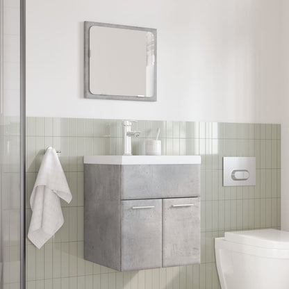 vidaXL Ensemble de meubles de salle de bain 3 pcs Gris béton Bois d'ingénierie