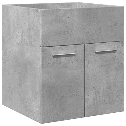 vidaXL Ensemble de meubles de salle de bain 3 pcs Gris béton Bois d'ingénierie
