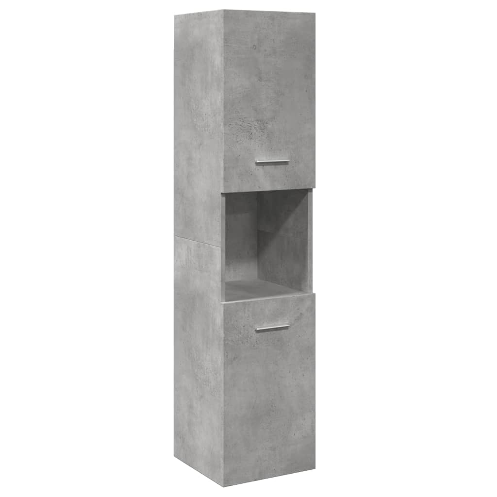 vidaXL Ensemble de meubles de salle de bain 3 pcs Gris béton Bois d'ingénierie