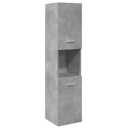 vidaXL Ensemble de meubles de salle de bain 3 pcs Gris béton Bois d'ingénierie