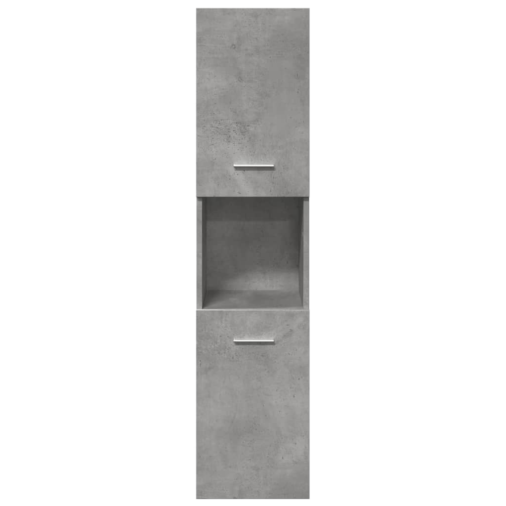 vidaXL Ensemble de meubles de salle de bain 3 pcs Gris béton Bois d'ingénierie