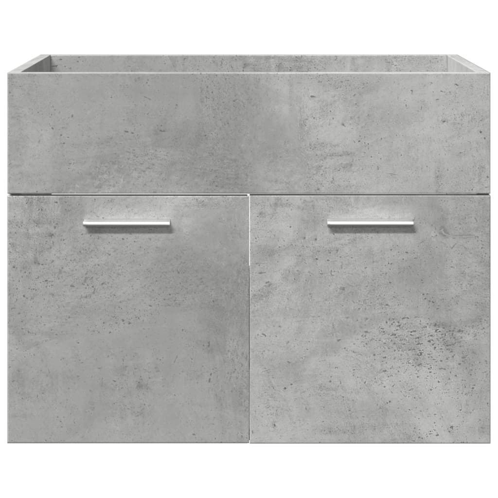 vidaXL Ensemble de meubles de salle de bain 3 pcs Gris béton Bois d'ingénierie