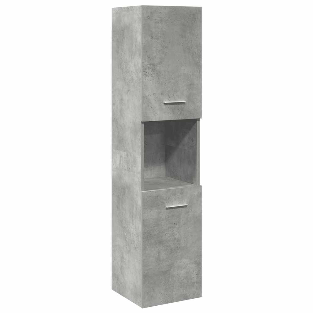 vidaXL Ensemble de meubles de salle de bain 3 pcs Gris béton Bois d'ingénierie