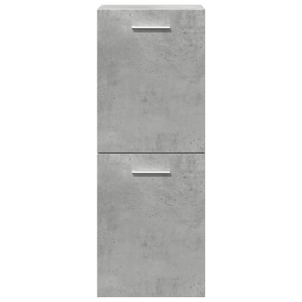 vidaXL 3-tlg. Badmöbel-Set Betongrau Holzwerkstoff