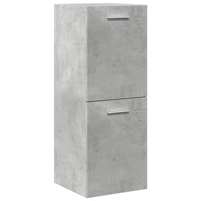 vidaXL Ensemble de meubles de salle de bain 3 pcs Gris béton Bois d'ingénierie