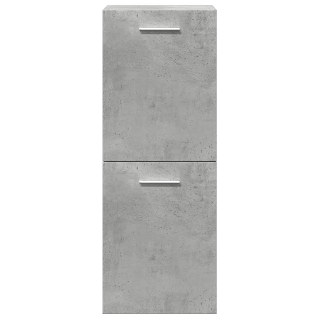 vidaXL Ensemble de meubles de salle de bain 3 pcs Gris béton Bois d'ingénierie