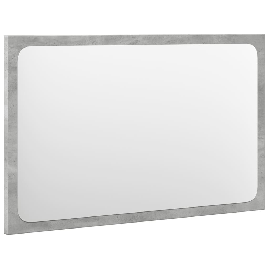 vidaXL Ensemble de meubles de salle de bain 4 pcs Béton gris Bois d'ingénierie