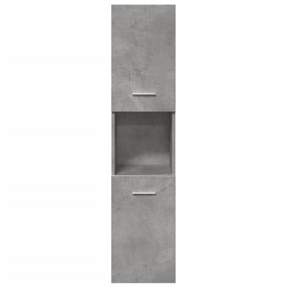 vidaXL Ensemble de meubles de salle de bain 4 pcs Bois d'ingénierie Gris béton