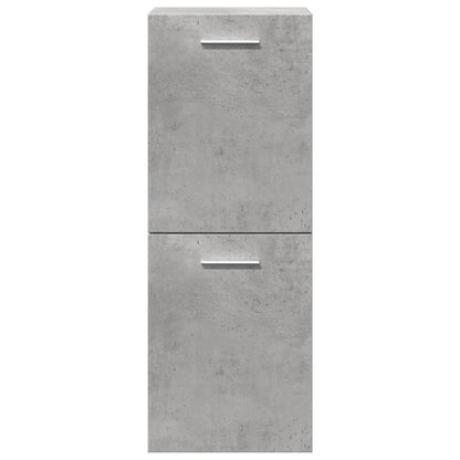 vidaXL 4-tlg. Badmöbel-Set Betongrau Holzwerkstoff