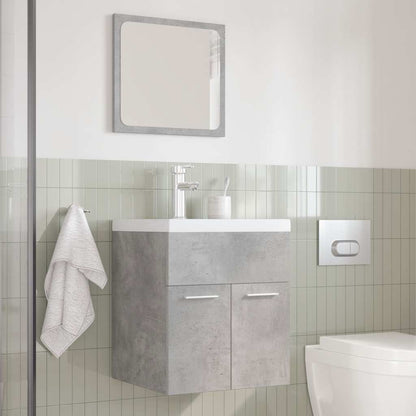 vidaXL Ensemble de meubles de salle de bain 3 pcs Gris béton Bois d'ingénierie