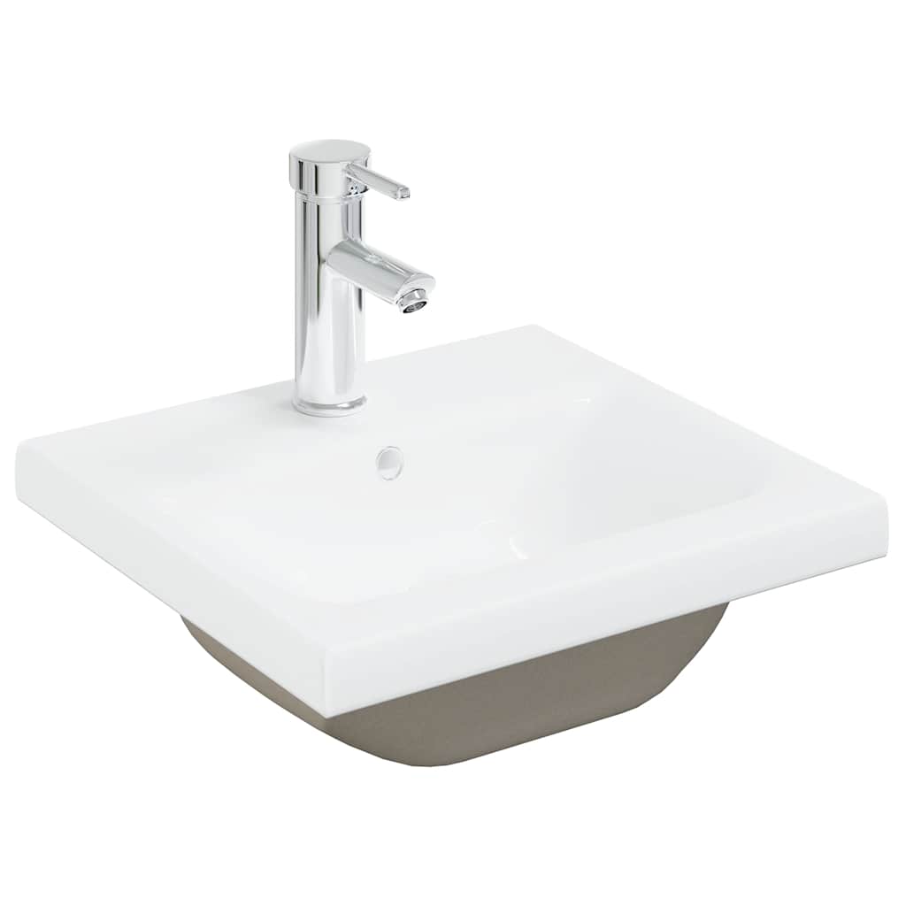 vidaXL Ensemble de meubles de salle de bain 3 pcs Gris béton Bois d'ingénierie