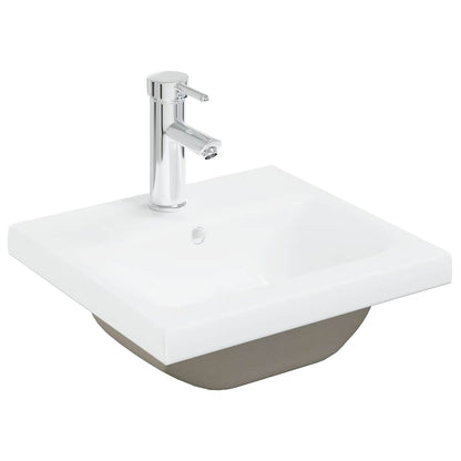 vidaXL Ensemble de meubles de salle de bain 3 pcs Gris béton Bois d'ingénierie