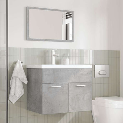 vidaXL Ensemble de meubles de salle de bain 3 pcs Gris béton Bois d'ingénierie