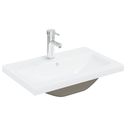 vidaXL Ensemble de meubles de salle de bain 3 pcs Gris béton Bois d'ingénierie
