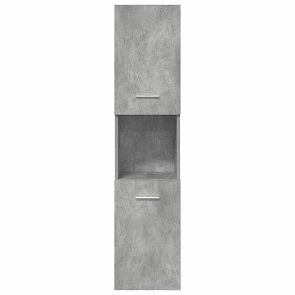vidaXL Ensemble de meubles de salle de bain 5 pcs Gris béton Bois d'ingénierie