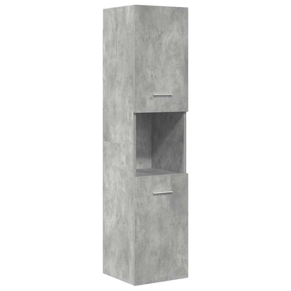 vidaXL Ensemble de meubles de salle de bain 5 pcs Gris béton Bois d'ingénierie