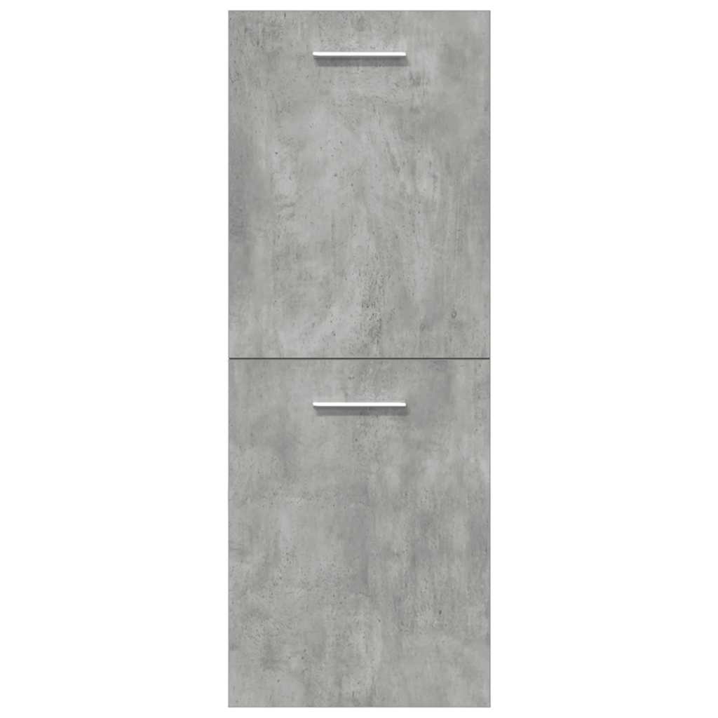 vidaXL Ensemble de meubles de salle de bain 5 pcs Gris béton Bois d'ingénierie