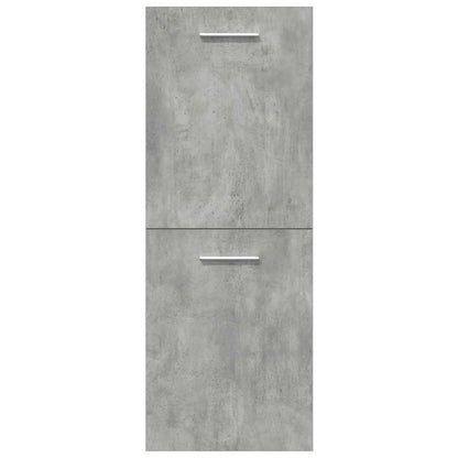 vidaXL Ensemble de meubles de salle de bain 5 pcs Gris béton Bois d'ingénierie