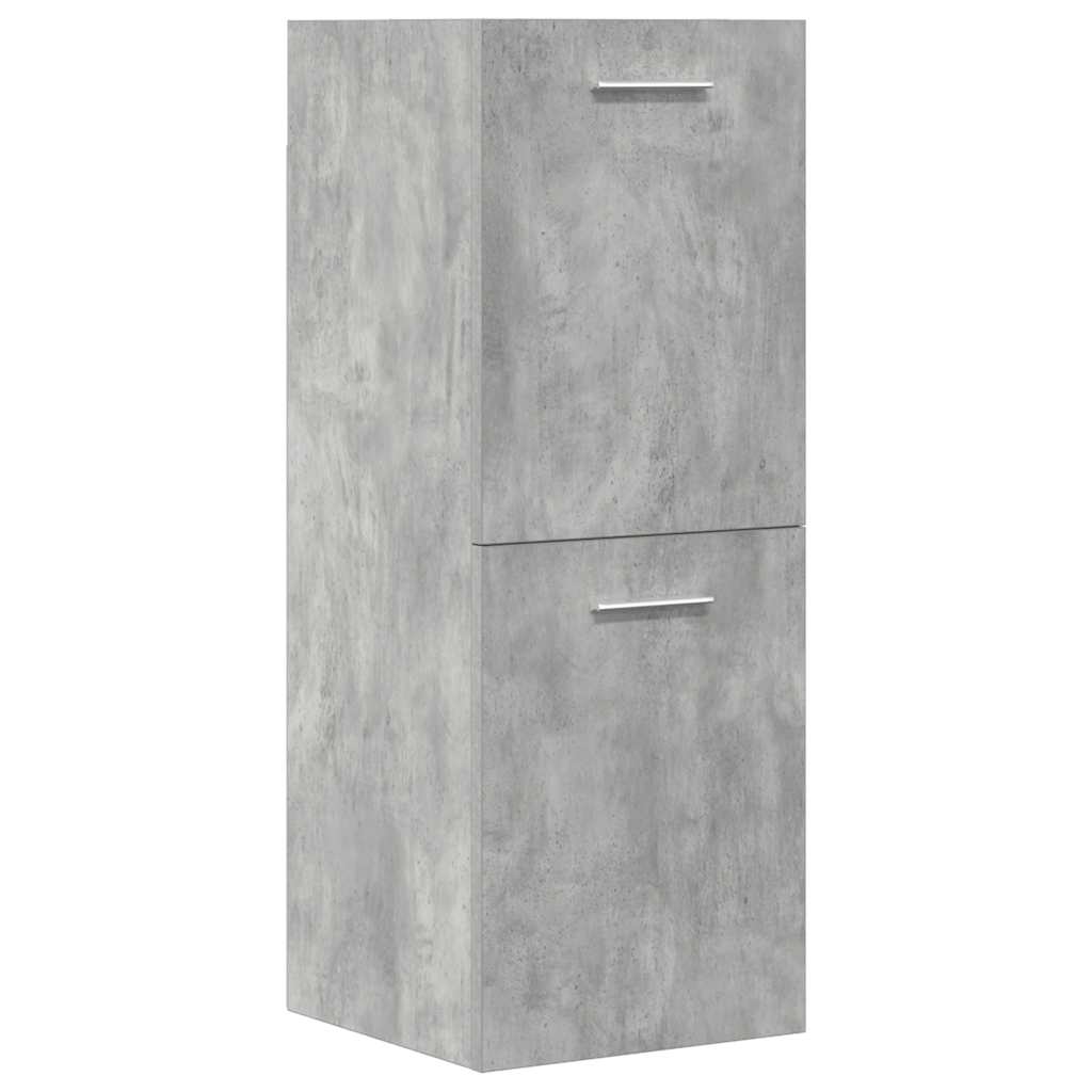 vidaXL Ensemble de meubles de salle de bain 5 pcs Gris béton Bois d'ingénierie