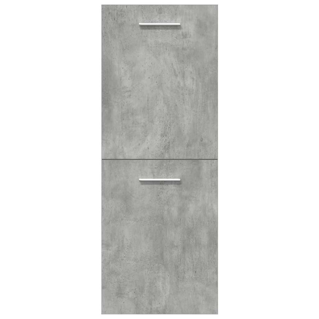 vidaXL Ensemble de meubles de salle de bain 5 pièces Gris béton Bois d'ingénierie