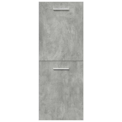 vidaXL Ensemble de meubles de salle de bain 5 pièces Gris béton Bois d'ingénierie