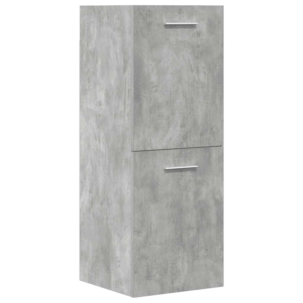 vidaXL Ensemble de meubles de salle de bain 5 pièces Gris béton Bois d'ingénierie