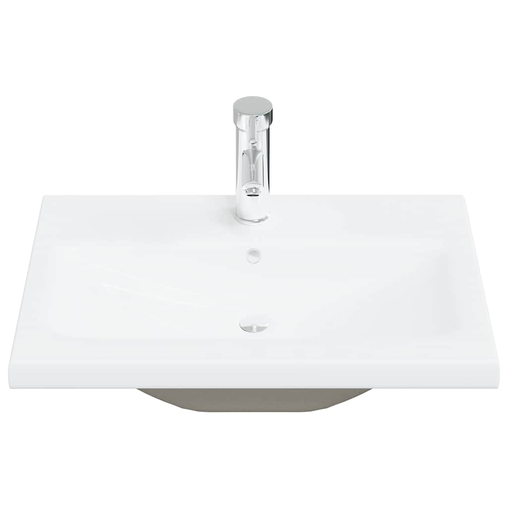 vidaXL Ensemble de meubles de salle de bain 5 pièces Gris béton Bois d'ingénierie
