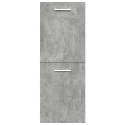 vidaXL Ensemble de meubles de salle de bain 4 pcs Béton gris Bois d'ingénierie