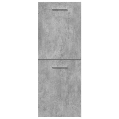 vidaXL Ensemble de meubles de salle de bain 4 pcs Gris béton Matériau à base de bois
