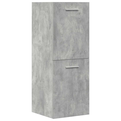 vidaXL Ensemble de meubles de salle de bain 4 pcs Gris béton Matériau à base de bois