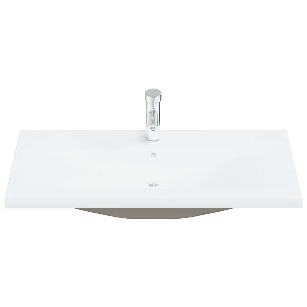 vidaXL Ensemble de meubles de salle de bain 4 pcs Gris béton Matériau à base de bois