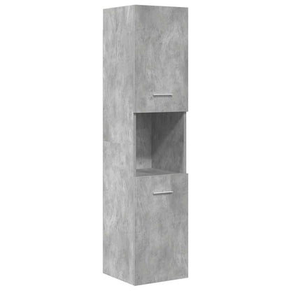 vidaXL 5-tlg. Badmöbel-Set Betongrau Holzwerkstoff