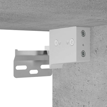 vidaXL Ensemble de meubles de salle de bain 2 pcs Gris béton Bois d'ingénierie