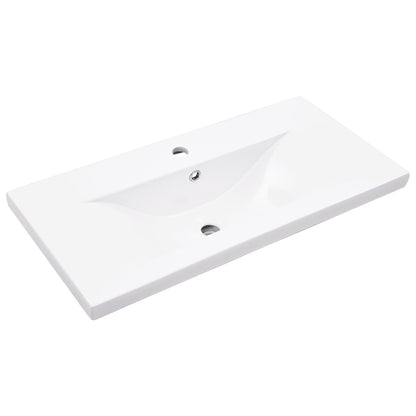 vidaXL 2-tlg. Badmöbel-Set Betongrau Holzwerkstoff