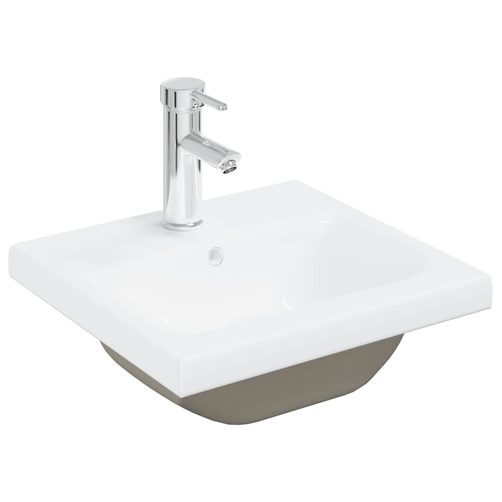 vidaXL Ensemble de meubles de salle de bain 2 pcs Gris béton Bois d'ingénierie
