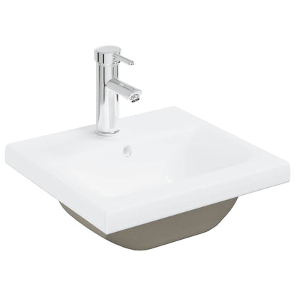 vidaXL Ensemble de meubles de salle de bain 2 pcs Gris béton Bois d'ingénierie