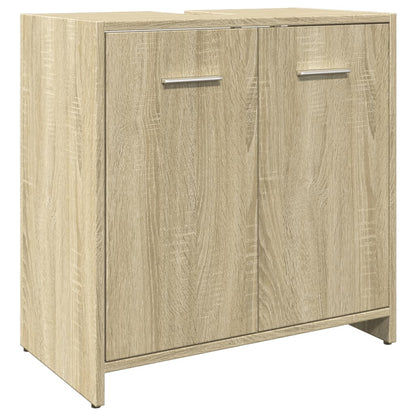 vidaXL Ensemble de meubles de salle de bain 3 pcs Chêne Sonoma Aggloméré