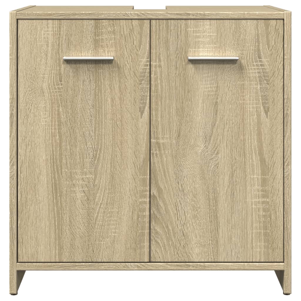 vidaXL Ensemble de meubles de salle de bain 3 pcs Chêne Sonoma Aggloméré