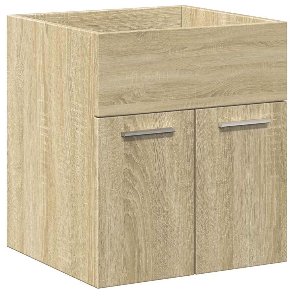 vidaXL Ensemble de meubles de salle de bain 2 pièces Aggloméré chêne Sonoma
