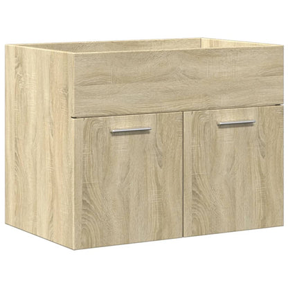 vidaXL Ensemble de meubles de salle de bain 3 pcs Chêne Sonoma Aggloméré