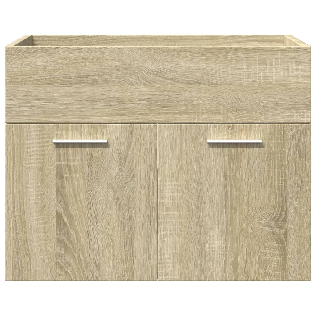 vidaXL Ensemble de meubles de salle de bain 3 pcs Chêne Sonoma Aggloméré