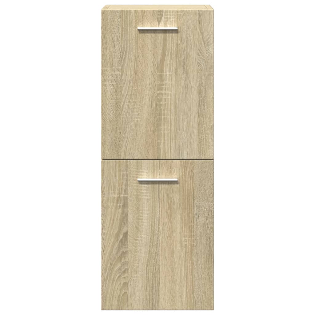 vidaXL Ensemble de meubles de salle de bain 3 pcs Chêne Sonoma Aggloméré