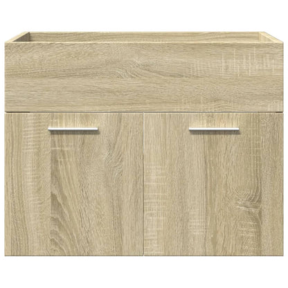 vidaXL Ensemble de meubles de salle de bain 3 pcs Chêne Sonoma Aggloméré